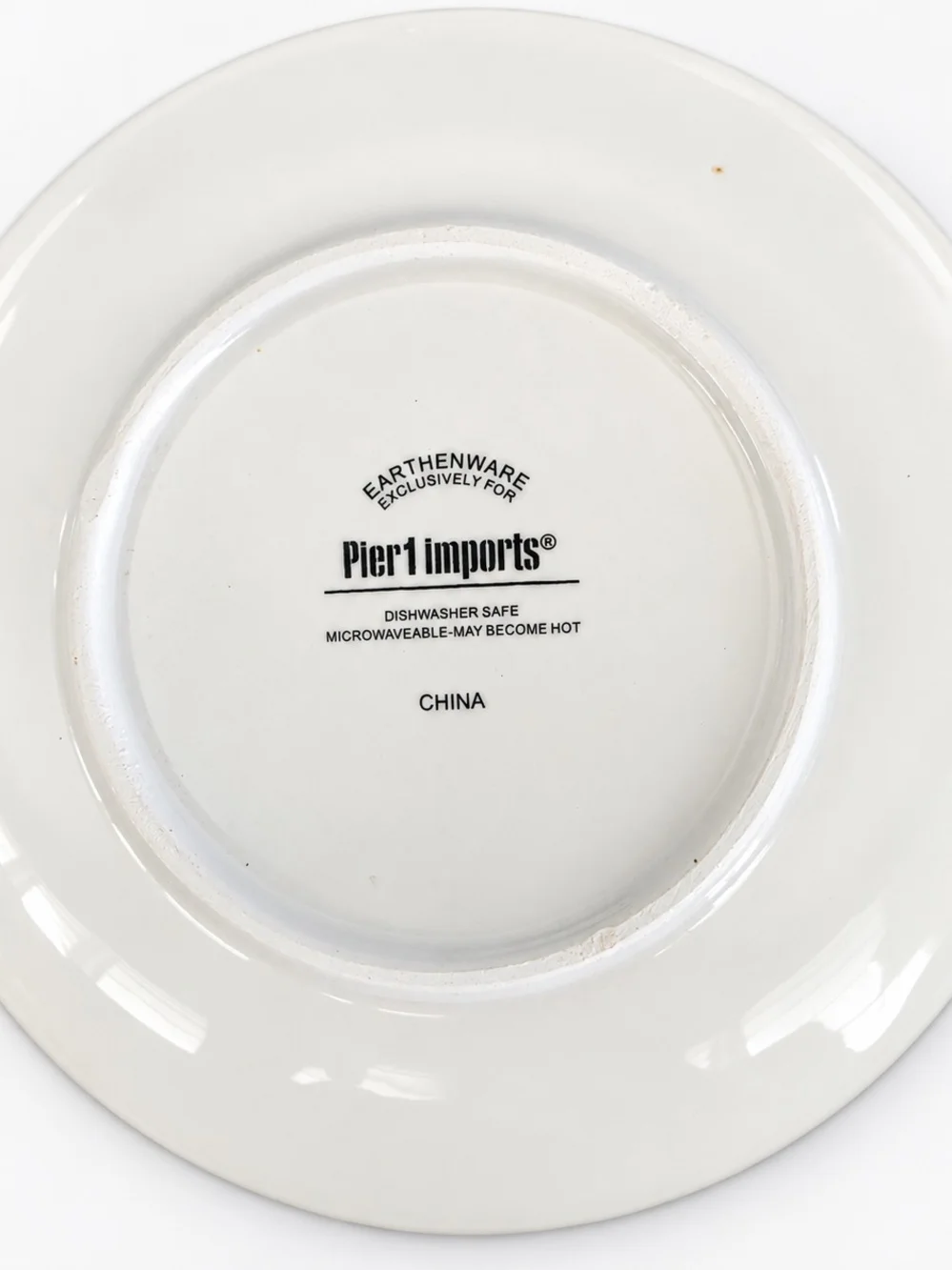 Pier 1 Holiday Appetizer Plates - White with Festive Prints (Set of 4)